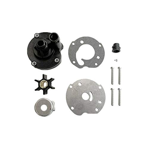 Water Pump Impeller Kit For Johnson Evinrude OMC 5.5, 6, 7.5 HP Outboards - 778166, 391391, 382797, 763758
